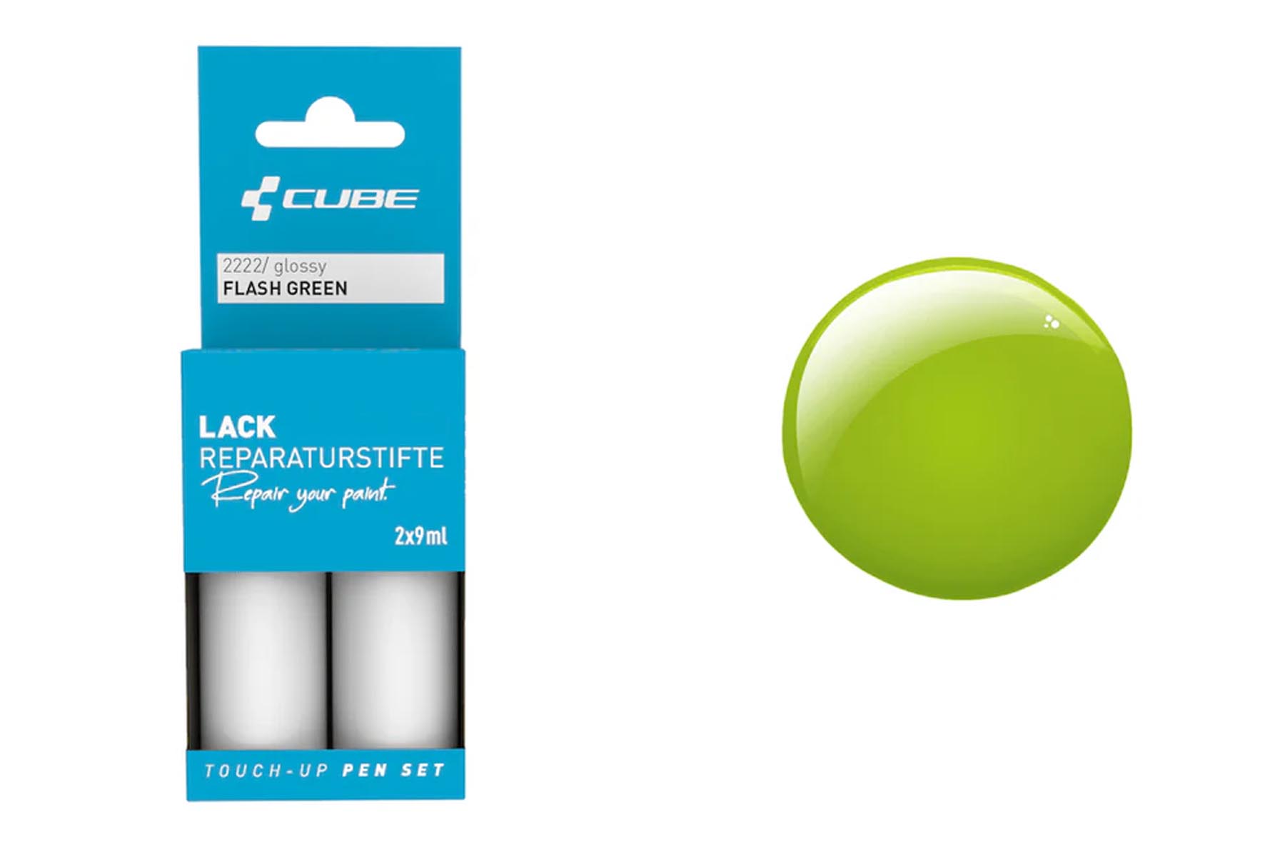 Cube Kit de stylos de retouche flash green glossy 2222