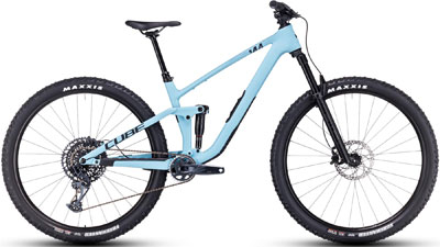 Vélo tout terrain Cube Stereo ONE44 C:62 Pro en bleu clair.