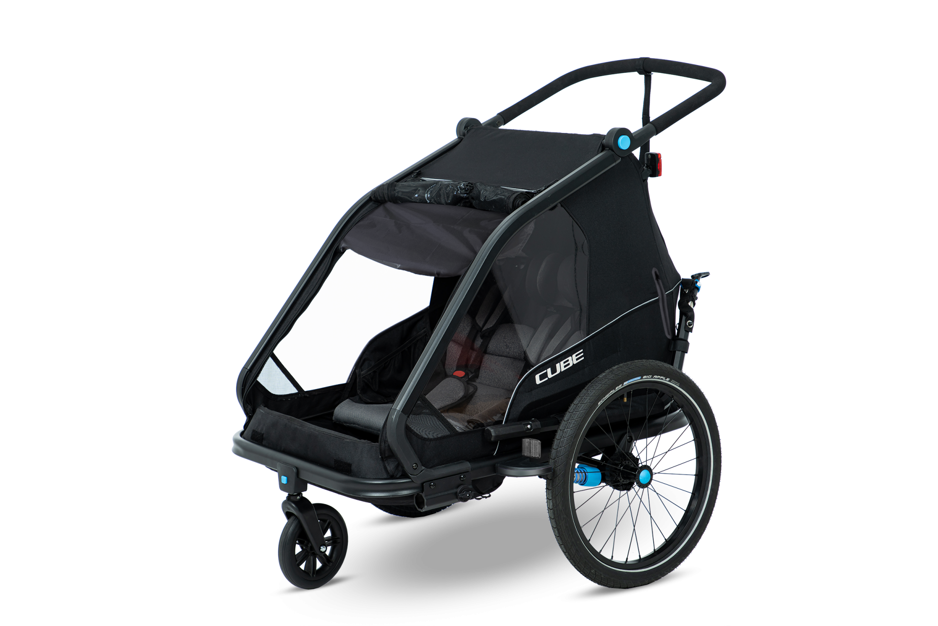 Cube Remorque vélo pour enfants Double Cmpt