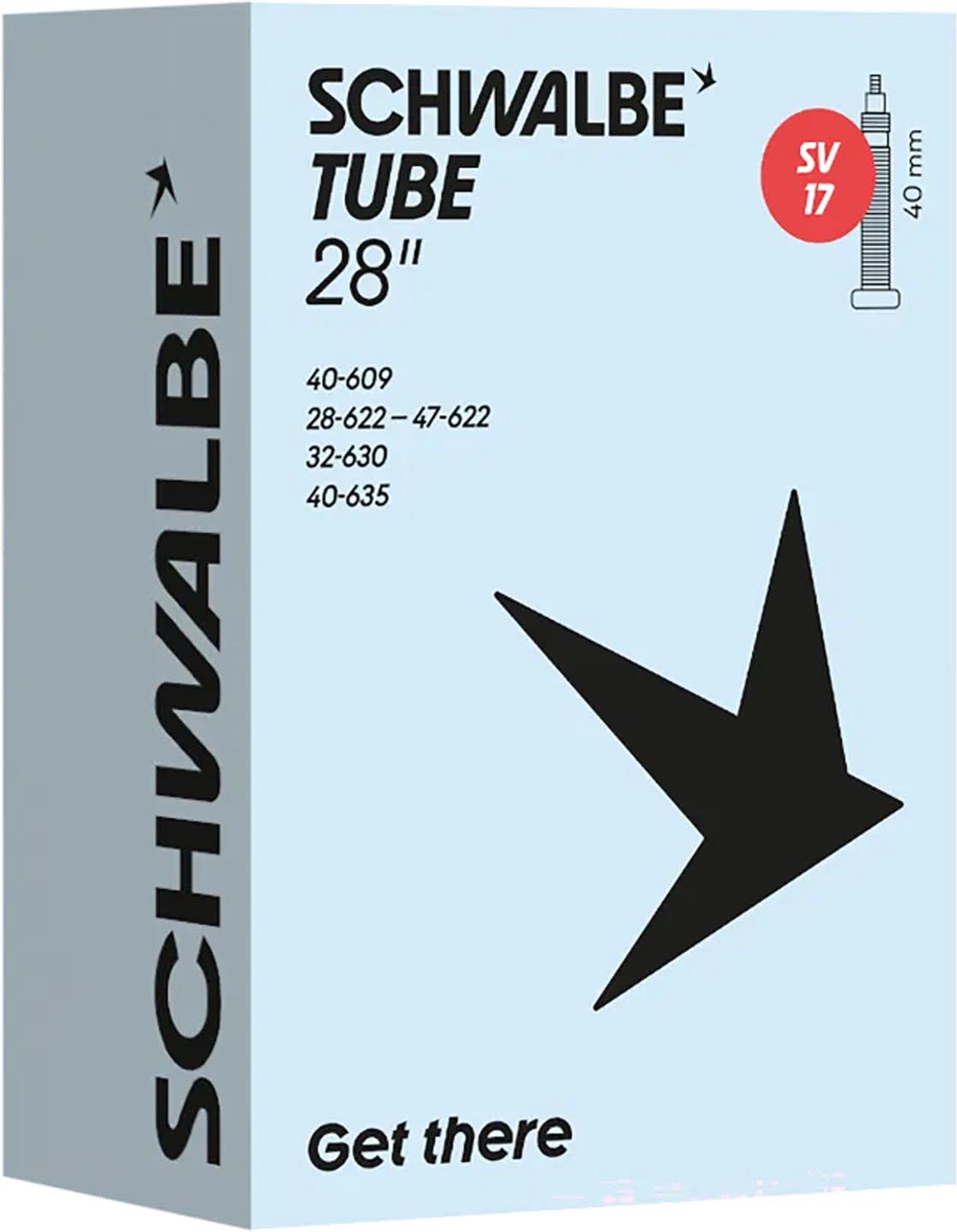 Schwalbe Tuyau SV17 28 x 1 1/8-1,75" 28/47-622/635 SV 40 mm