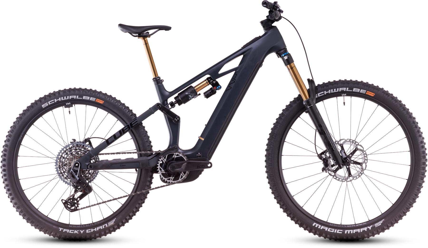 Cube Stereo Hybrid ONE77 HPC AT 800 carbon n gold 2025 - VTT tout suspendu électrique