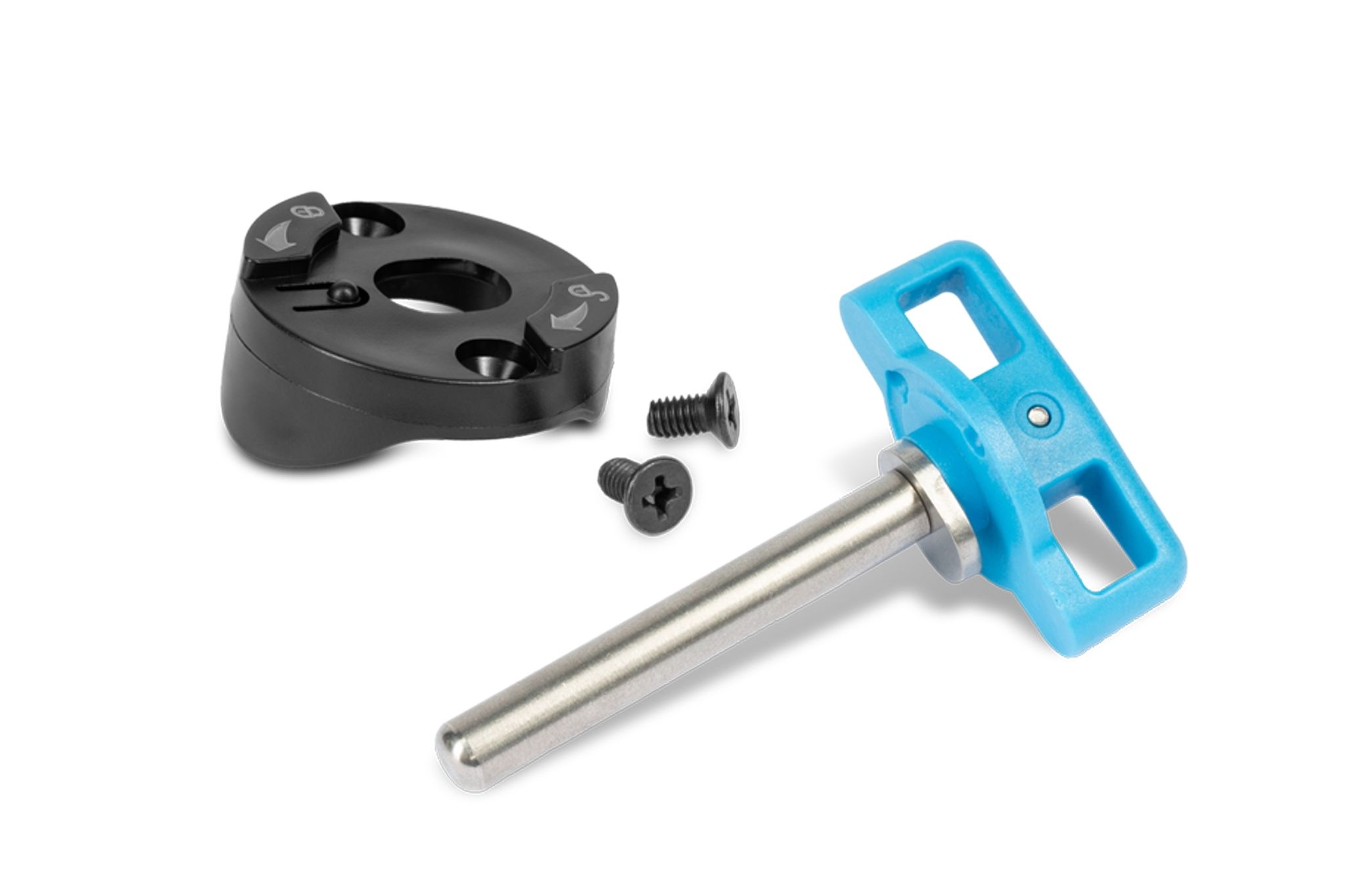 Cube Goupille métallique + plaque en plastique pour remorque vélo enfant Double
