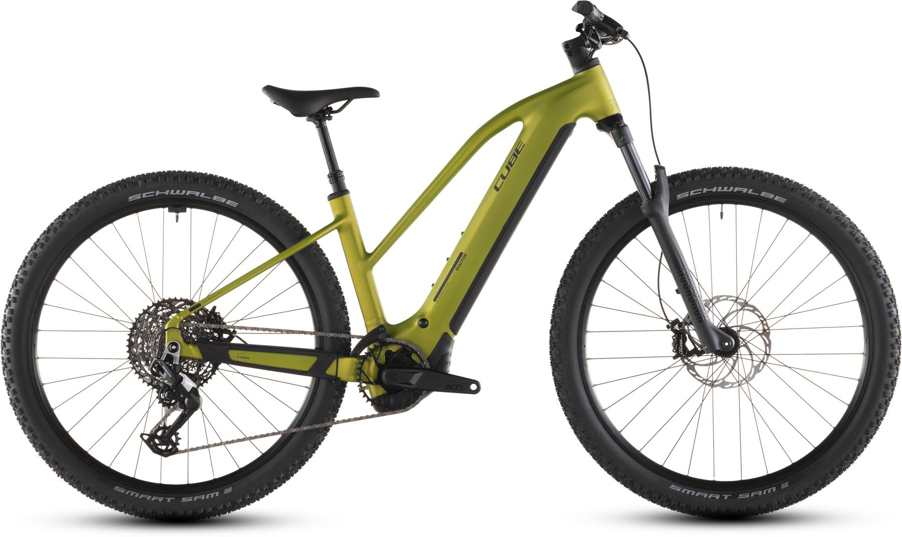 Cube Reaction Hybrid Race 800 lizard n black 2026 - VTT semi-rigide électrique Femme