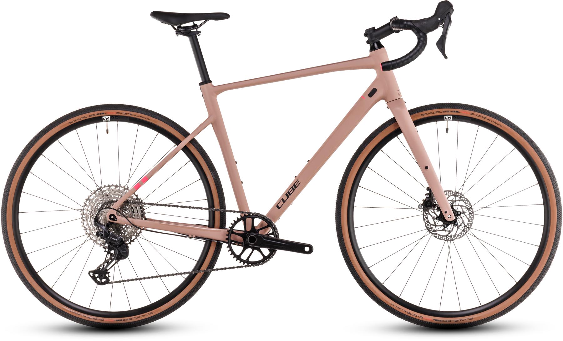 Cube Nuroad EX blushrose n pink 2025 - Vélo en terre