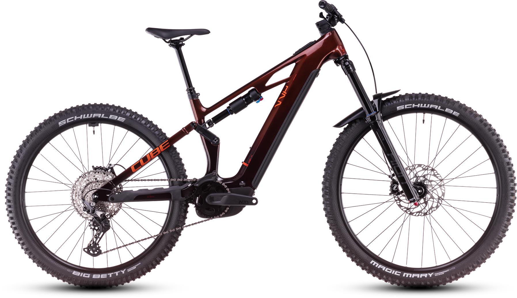 Cube Stereo Hybrid ONE77 HPC Race 800 liquidorange n orange 2025 - VTT tout suspendu électrique