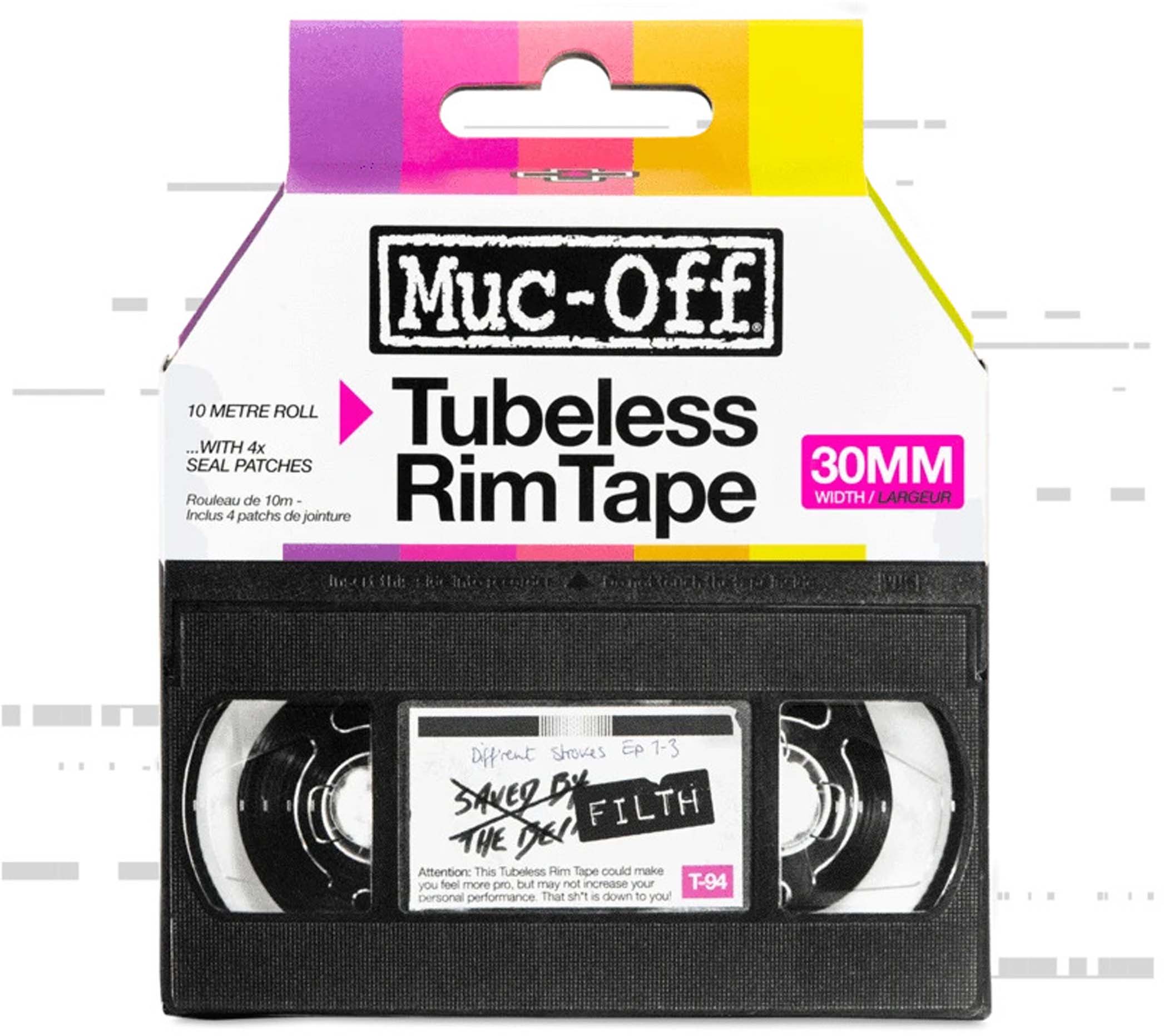 Muc-Off Ruban de jante tubeless 10 m Roll rose 30 mm