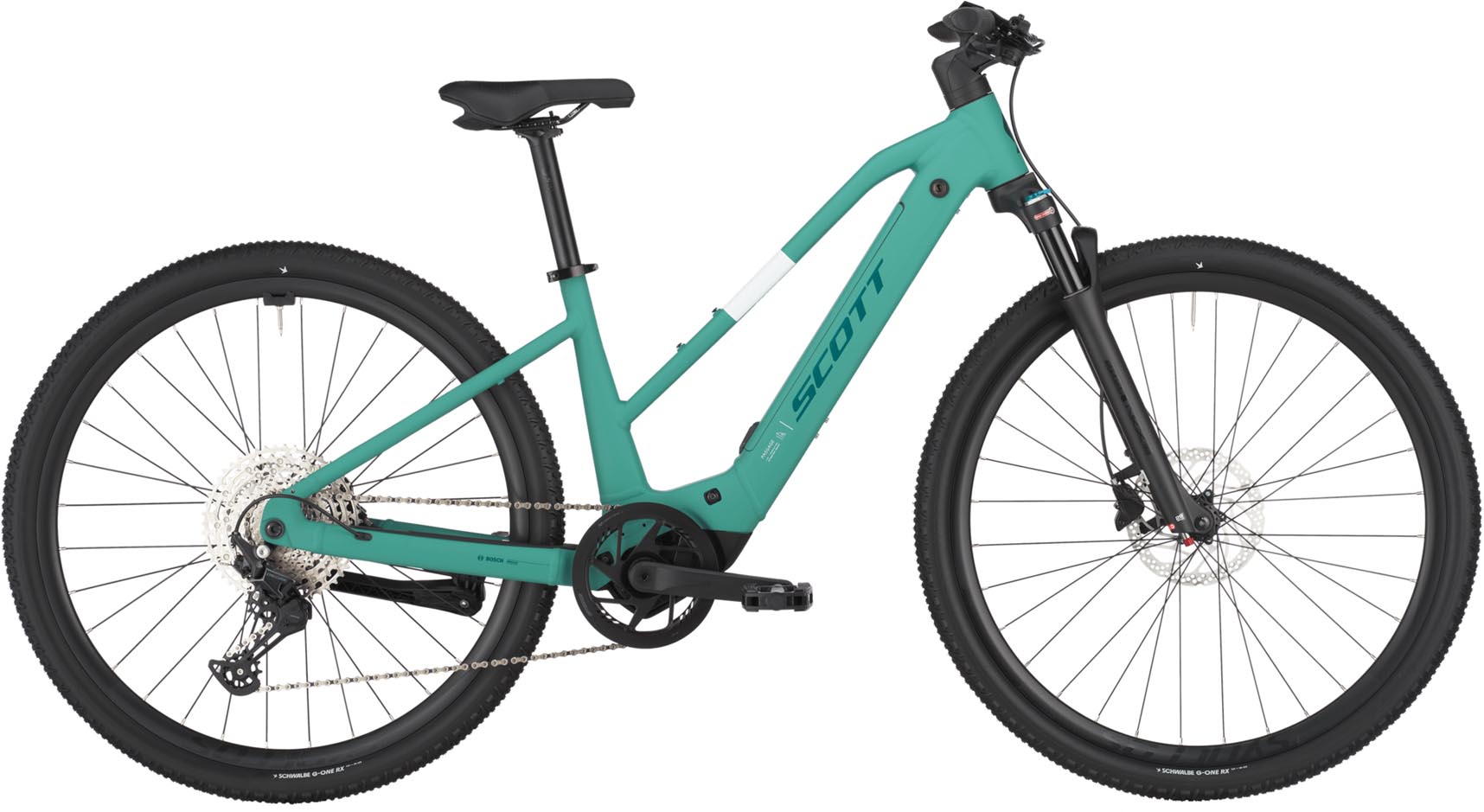 Scott Passage 20 Slope aventurine green 2025 - Vélo trekking électrique Femme