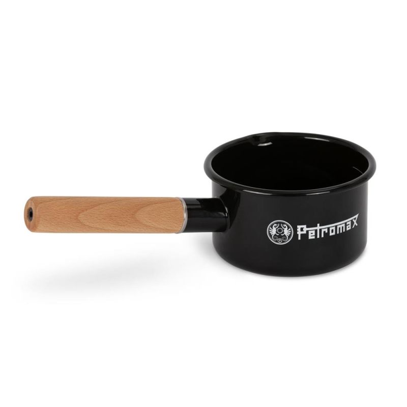 Petromax Casserole en émail noir - 0,5 litre