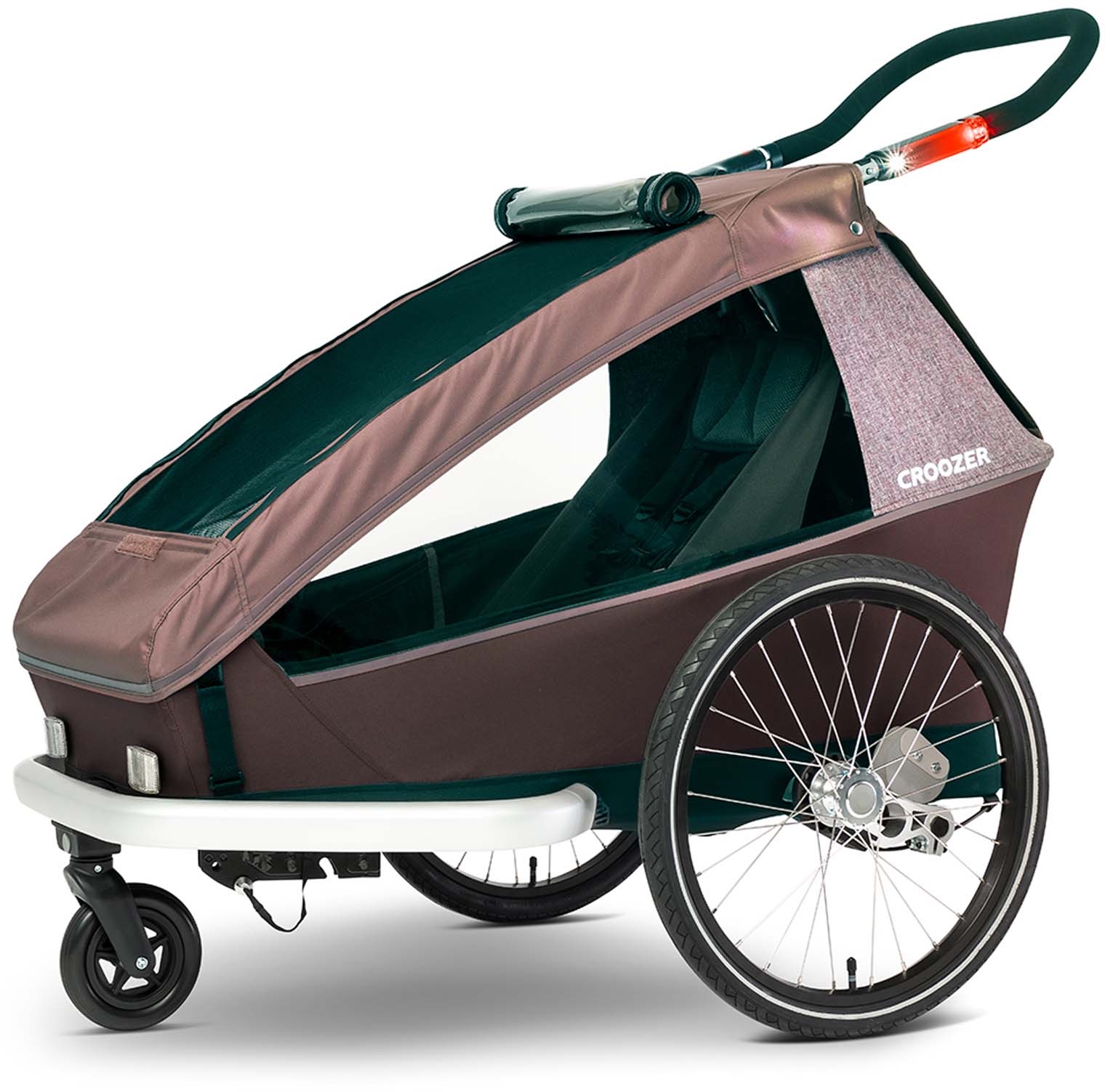 Croozer Kid Vaaya 1 Blossom red - poussette monoplace Climatex®