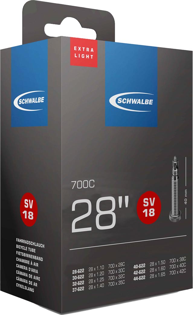 Schwalbe Tuyau SV18 EXTRA LIGHT 28/44-622 IB 40 mm