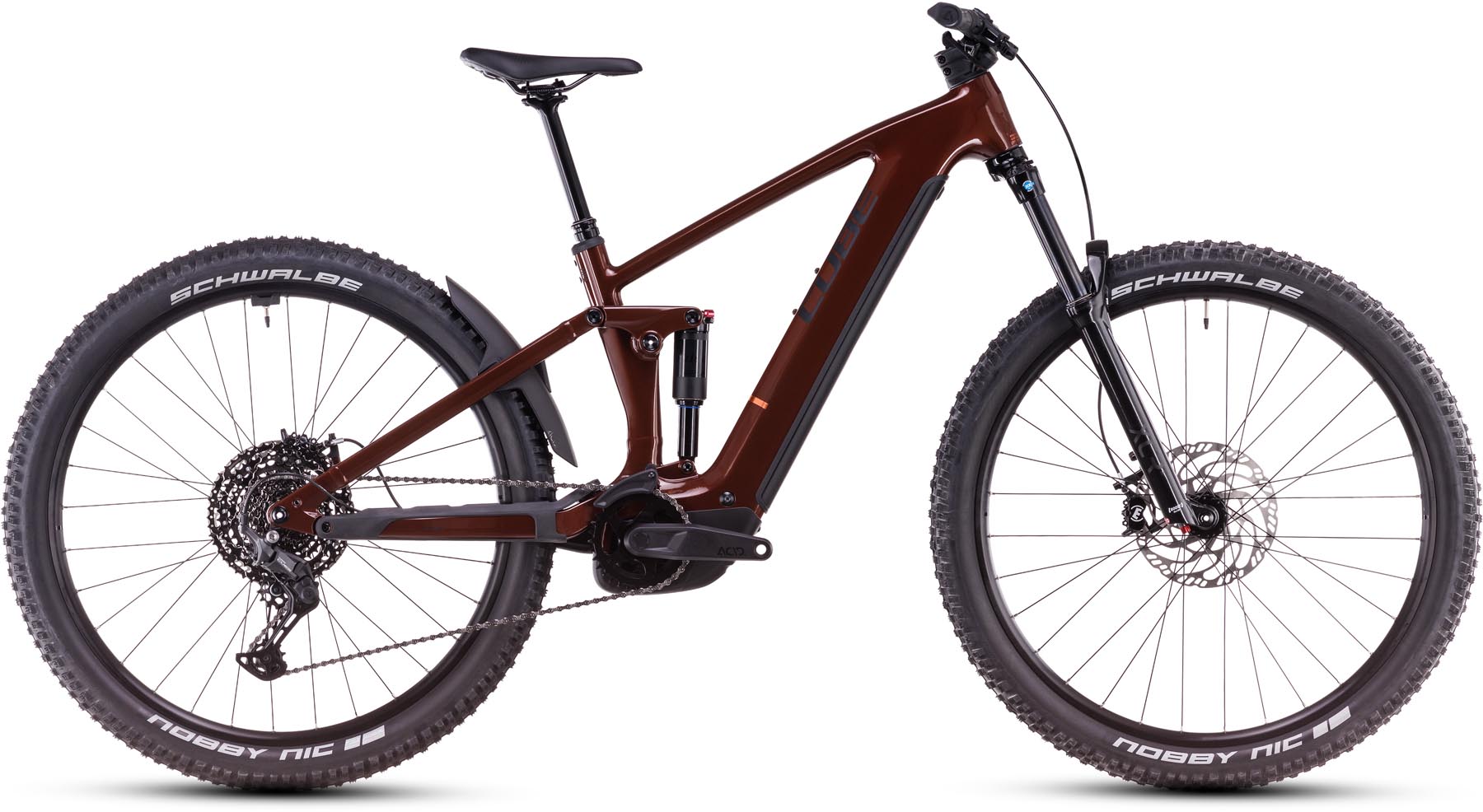 Cube Stereo Hybrid ONE44 Pro 800 bourbon n black 2025 - VTT tout suspendu électrique
