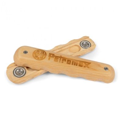 Petromax Poignée en bois pour poêles en fer forgé