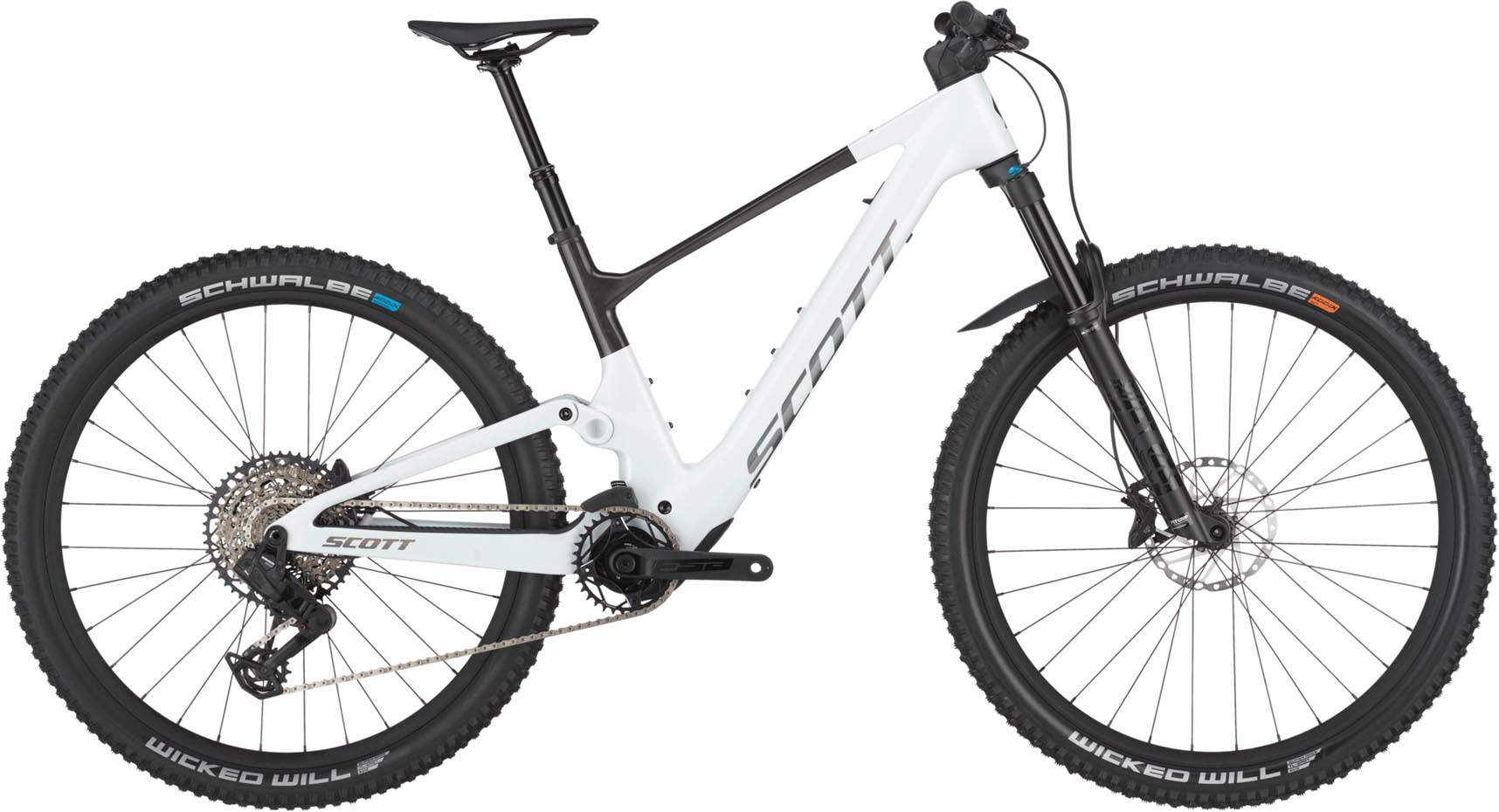 Scott Lumen 905 cumulus white / carbon black 2025 - VTT tout suspendu électrique