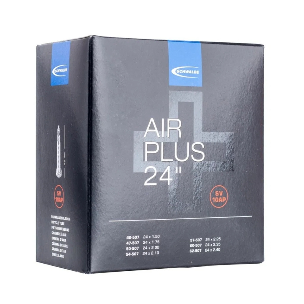Schwalbe Chambre à air Air Plus 24x1,50-2,40" 40/62-507 AV 40 mm n° 10AP