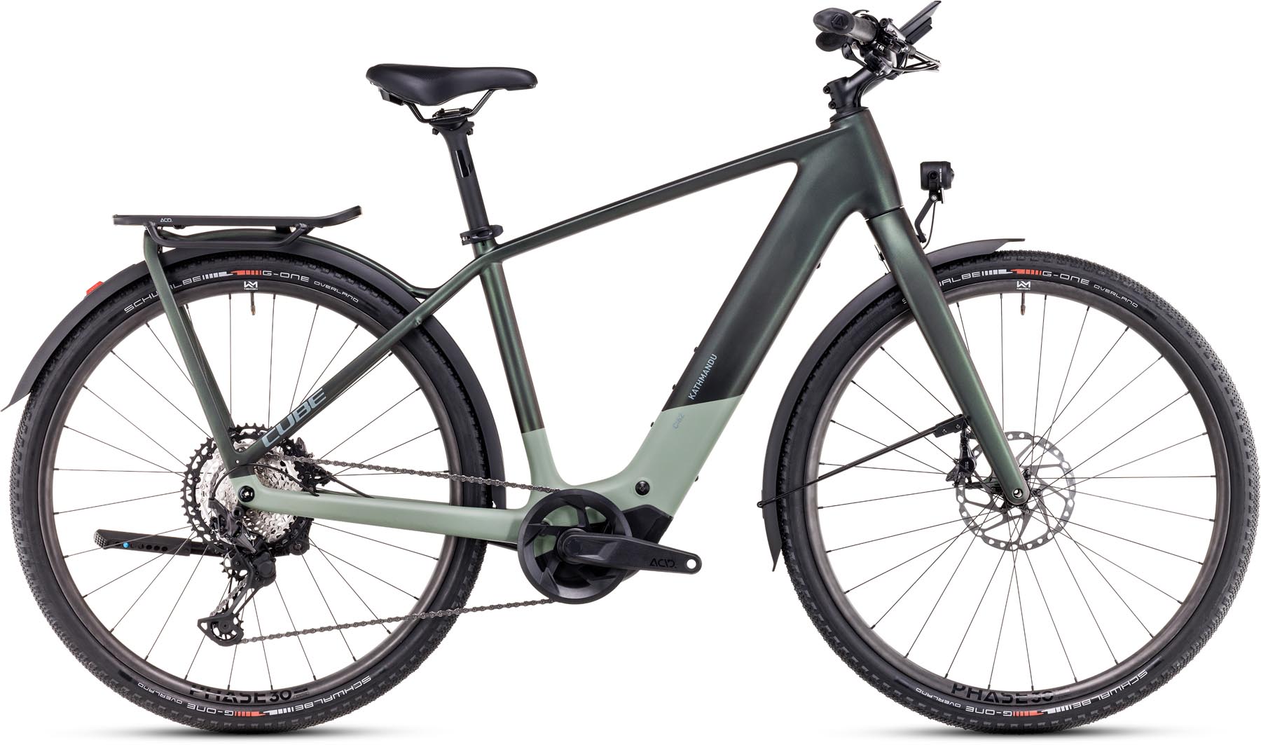 Cube Kathmandu Hybrid C:62 SLT 400X stellar n origanogreen 2025 - Vélo trekking électrique Homme