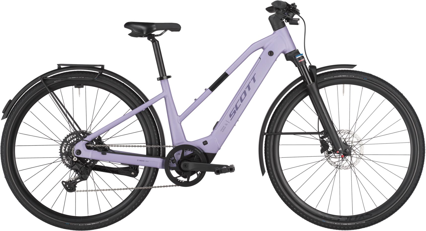 Scott Passage 30 Slope lila purple 2025 - Vélo trekking électrique Femme
