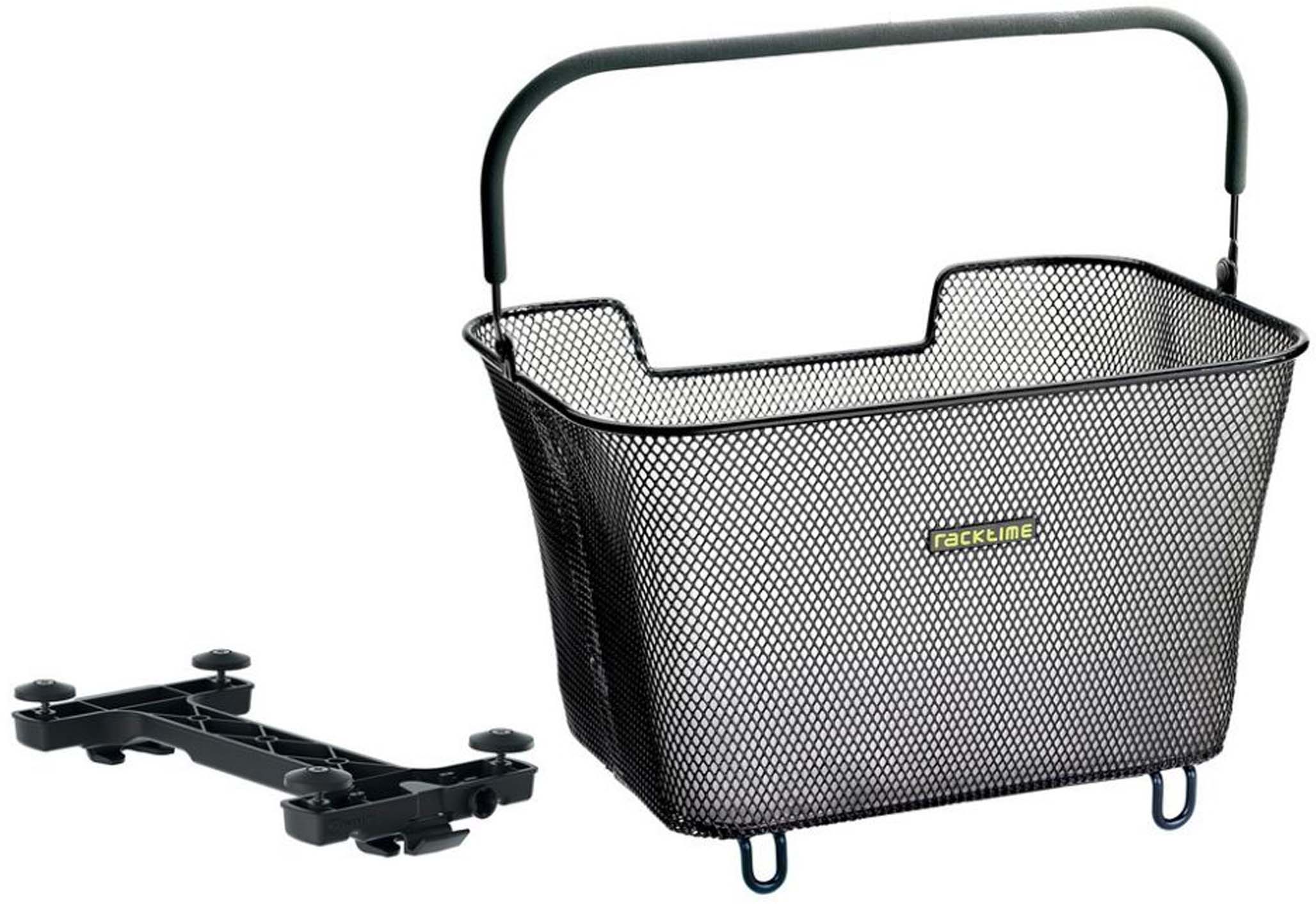 Racktime System Panier Baskit large 2.0, 43x31x29cm, noir, 23ltr, Snapit 2.0