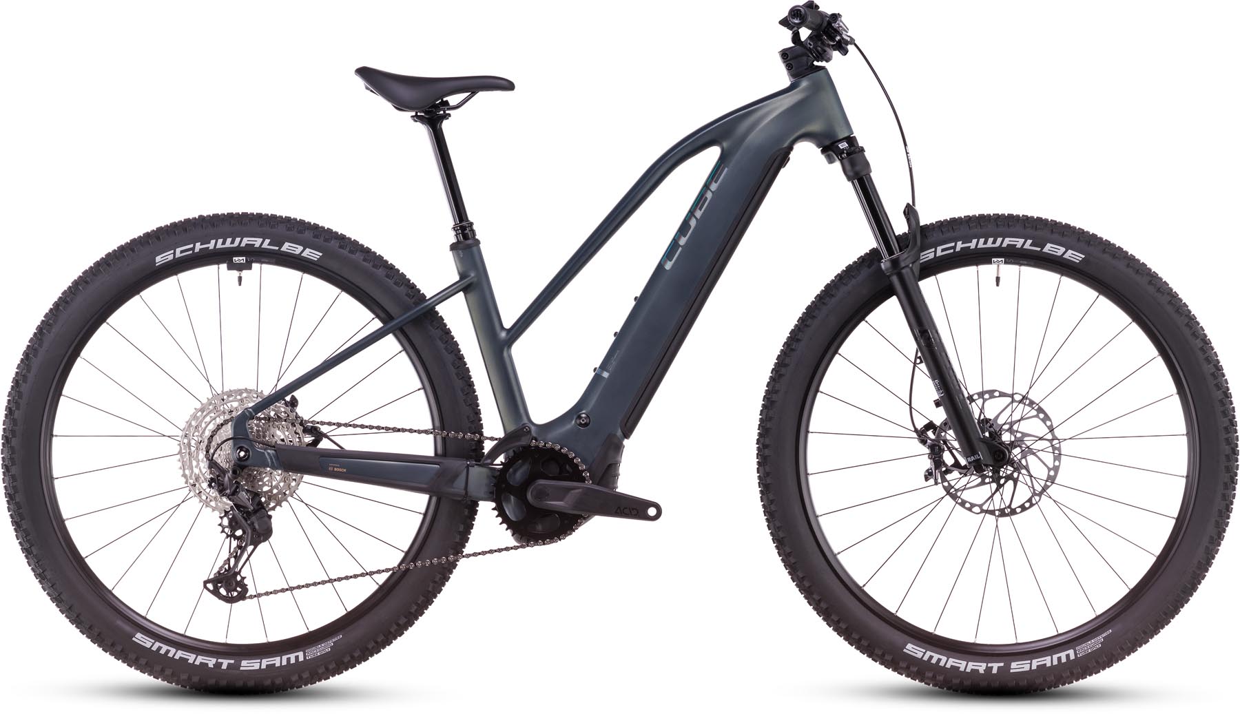 Cube Reaction Hybrid SLX 800 sagebrushgreen n prism 2025 - VTT semi-rigide électrique Femme
