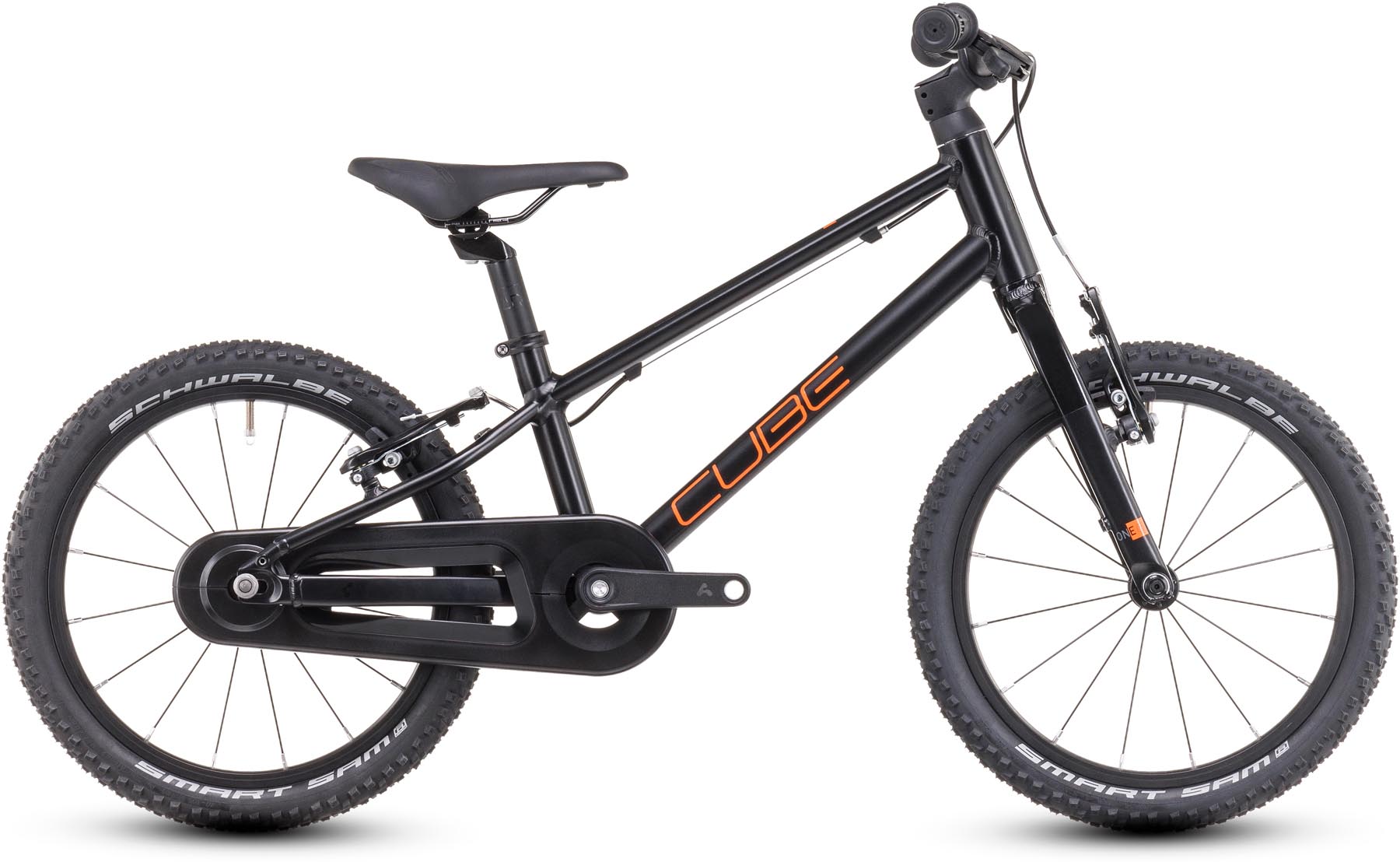 Cube Numove 160 black n orange 2025 - Vélo enfant 16 pouces