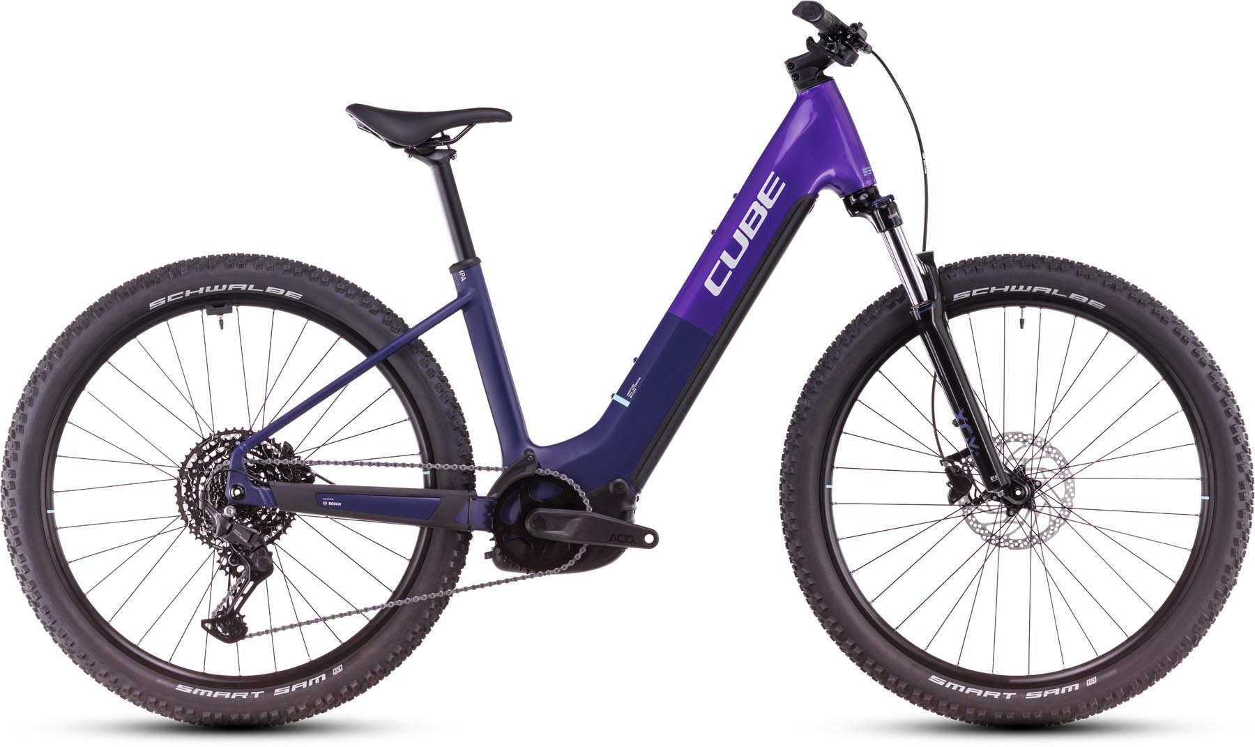 Cube Reaction Hybrid ONE 800 orchid n mint 2025 - VTT semi-rigide électrique col de cygne