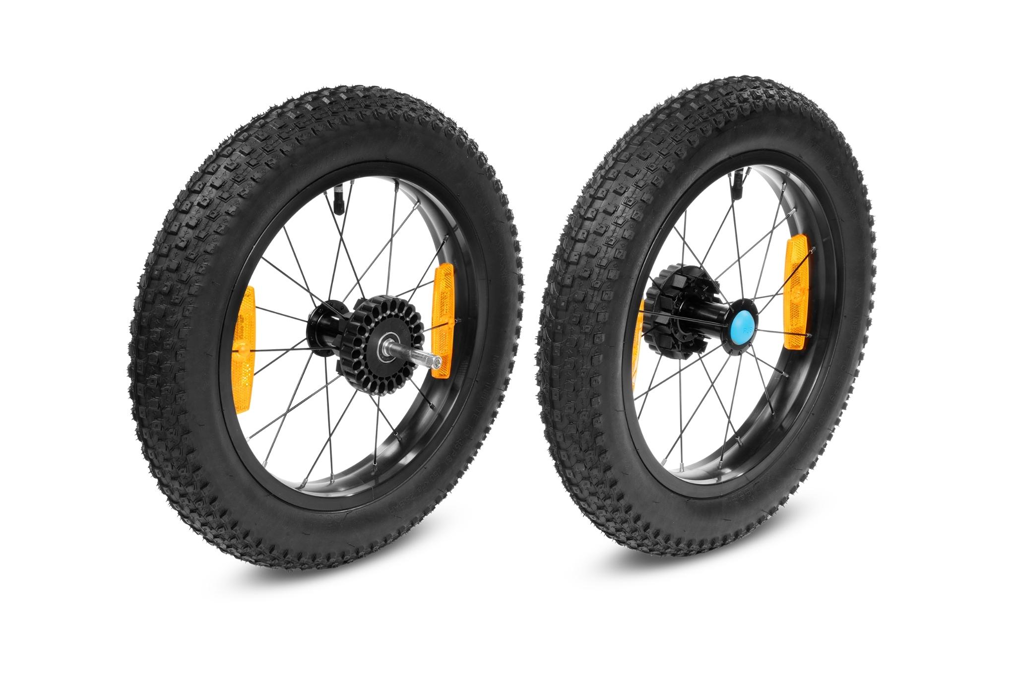 Cube Roues arrière larges pour remorque vélo enfant Double