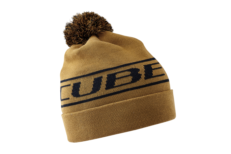 Cube Bonnet à pompon - brown