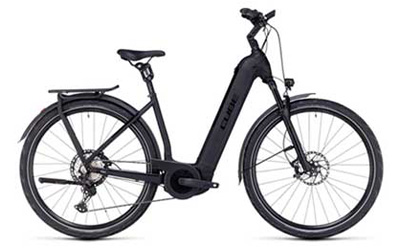 Découvrez ici les vélos électriques Cube avec cadre bas.