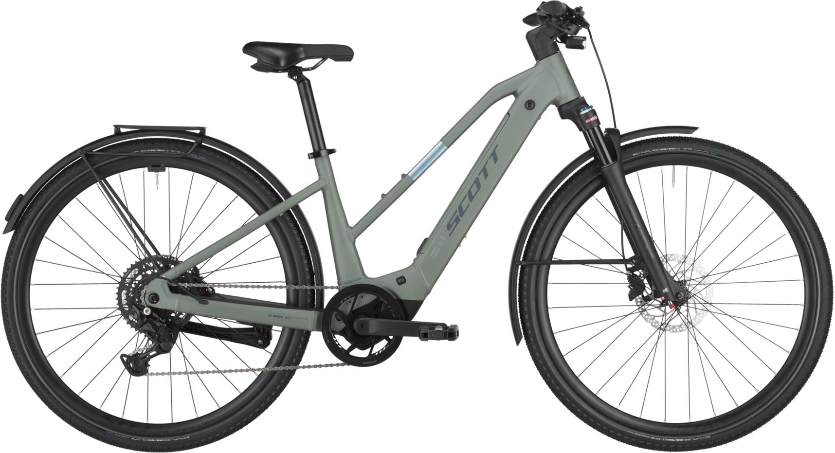 Scott Passage 30 Slope highland green 2025 - Vélo trekking électrique Femme