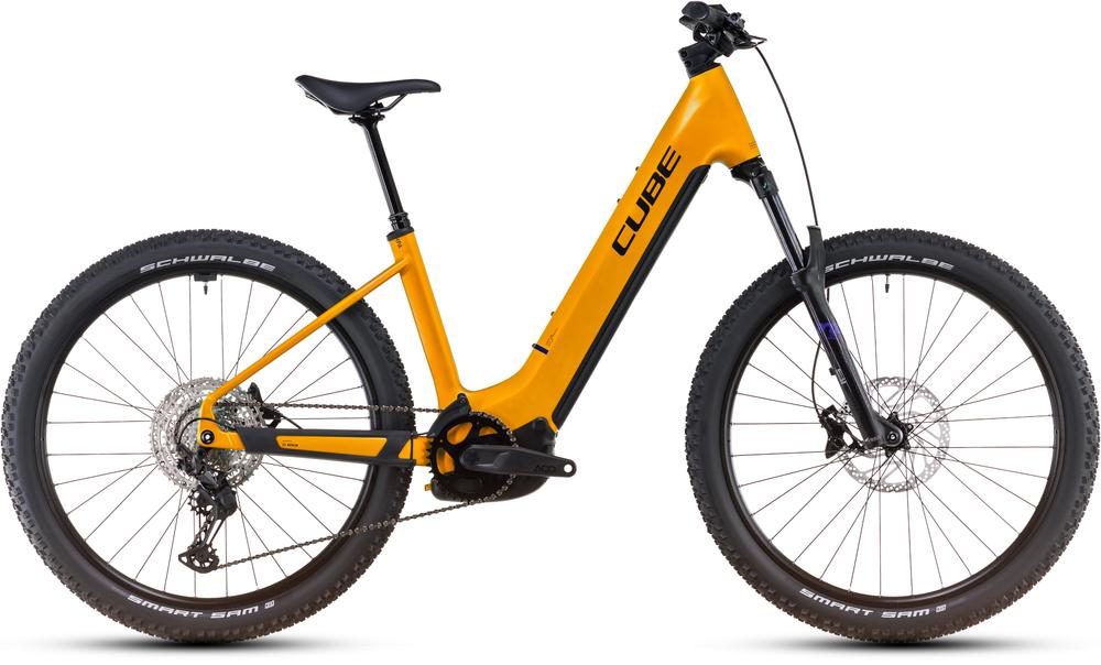 Cube Reaction Hybrid SLX 800 spectraorange n violet 2025 - VTT semi-rigide électrique col de cygne