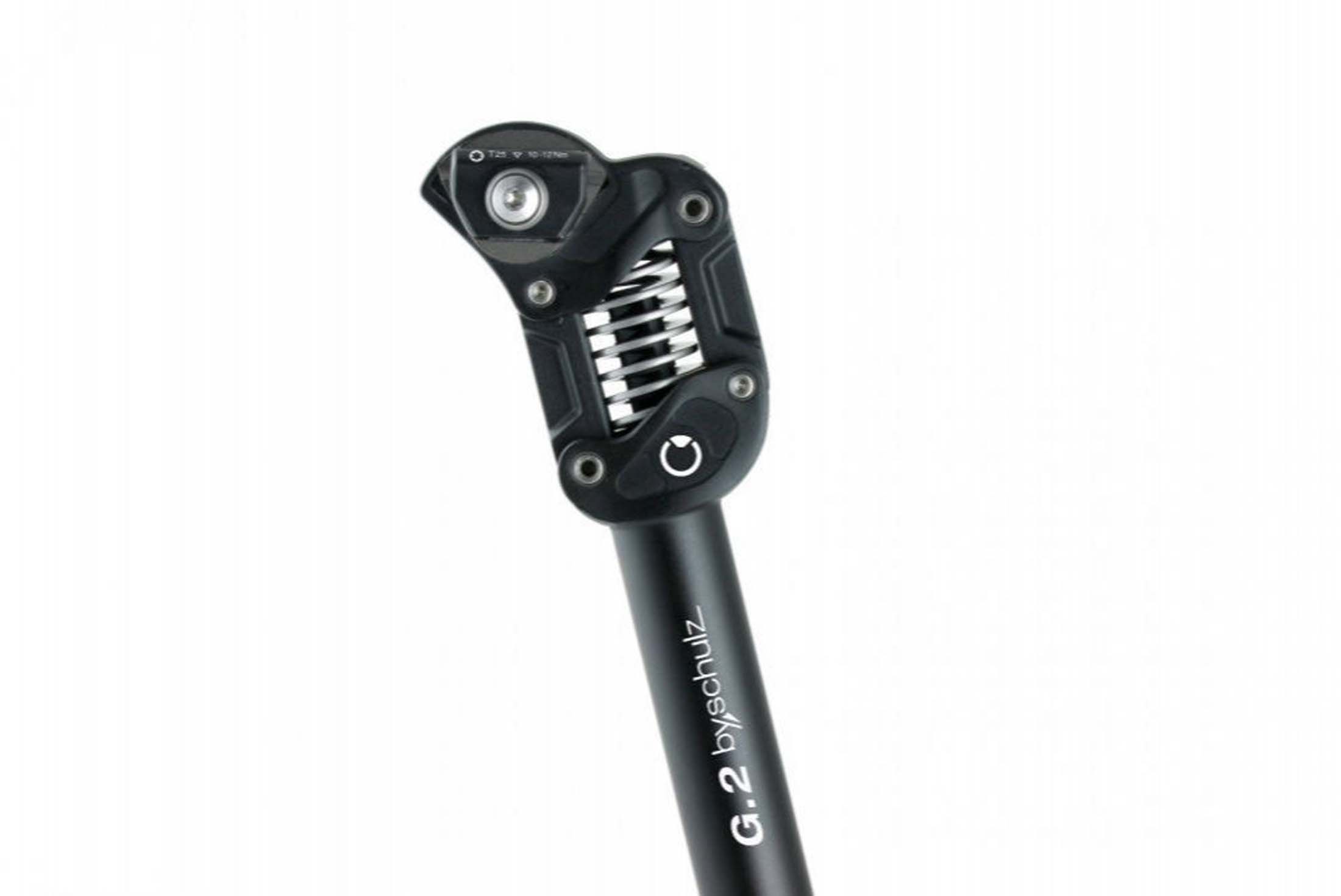 Tige de selle à ressort bySchulz G.2 Ø 30,9mm, 350mm, noir, dur 100-130kg