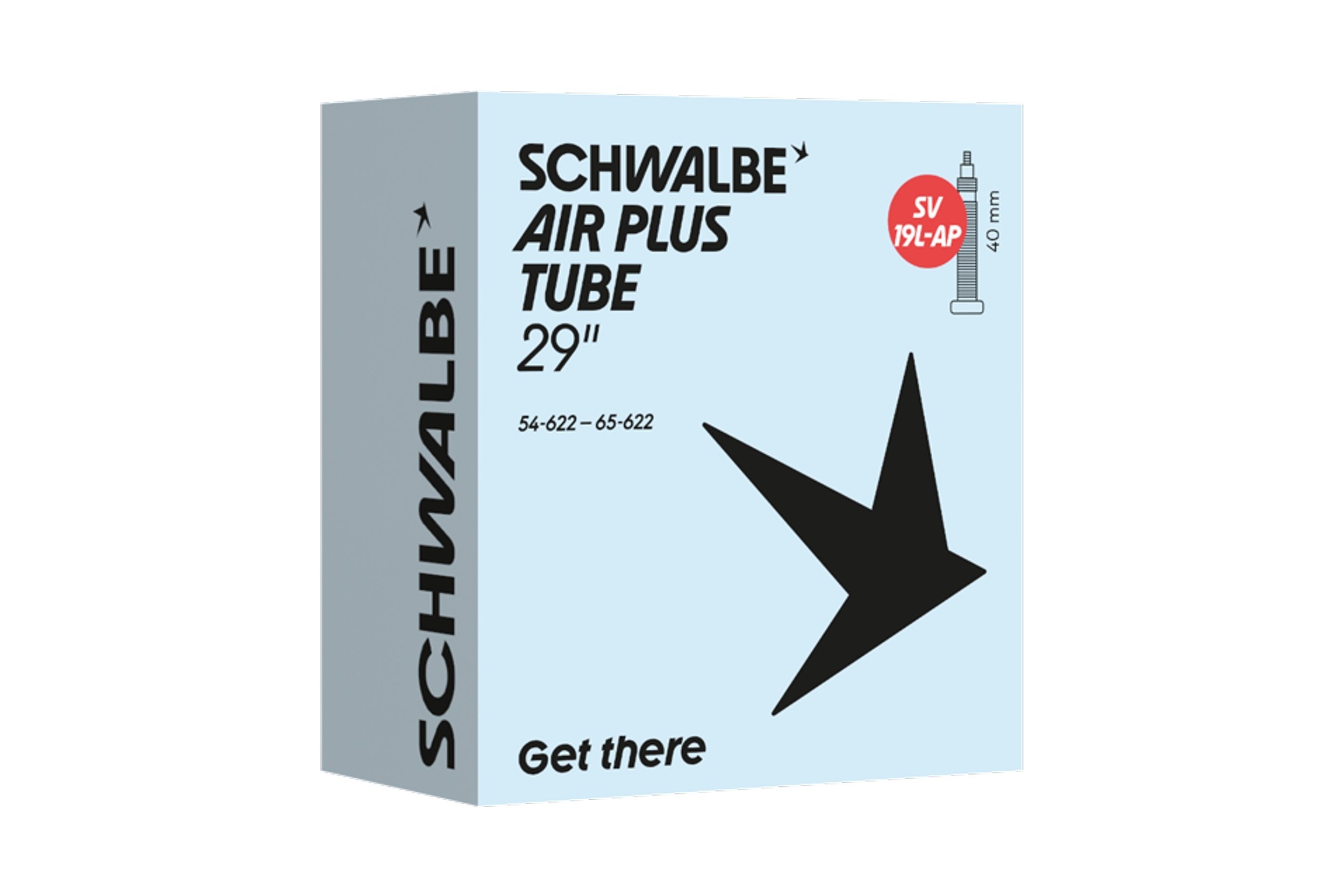 Schwalbe Chambre à air n° 19L AP - Air Plus 29/29+" 54/65-622 SV 40 mm n° 19AP