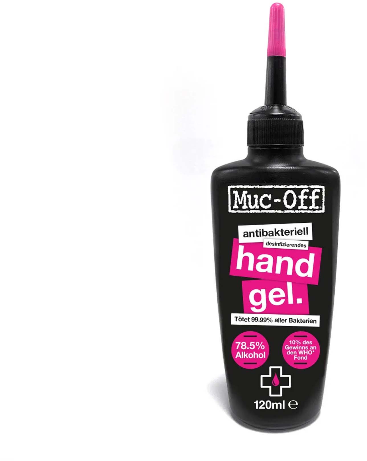 Muc-Off Gel désinfectant antibactérien pour les mains 120 ml