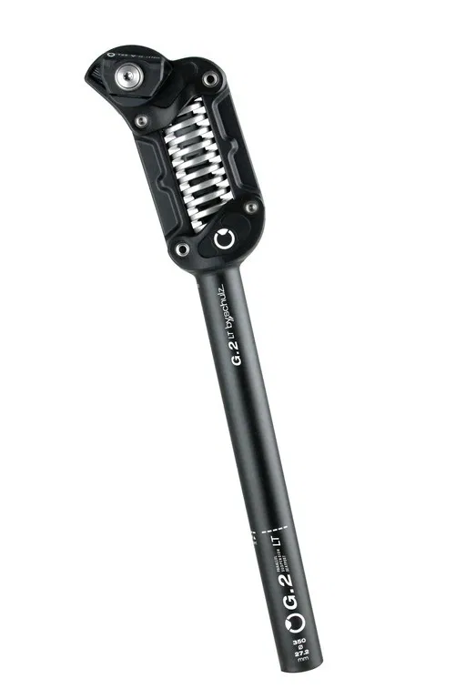 By Schulz Tige de selle à ressort G.2 LT, Ø31,6 mm, 380 mm, noir, moyen 60-85 kg
