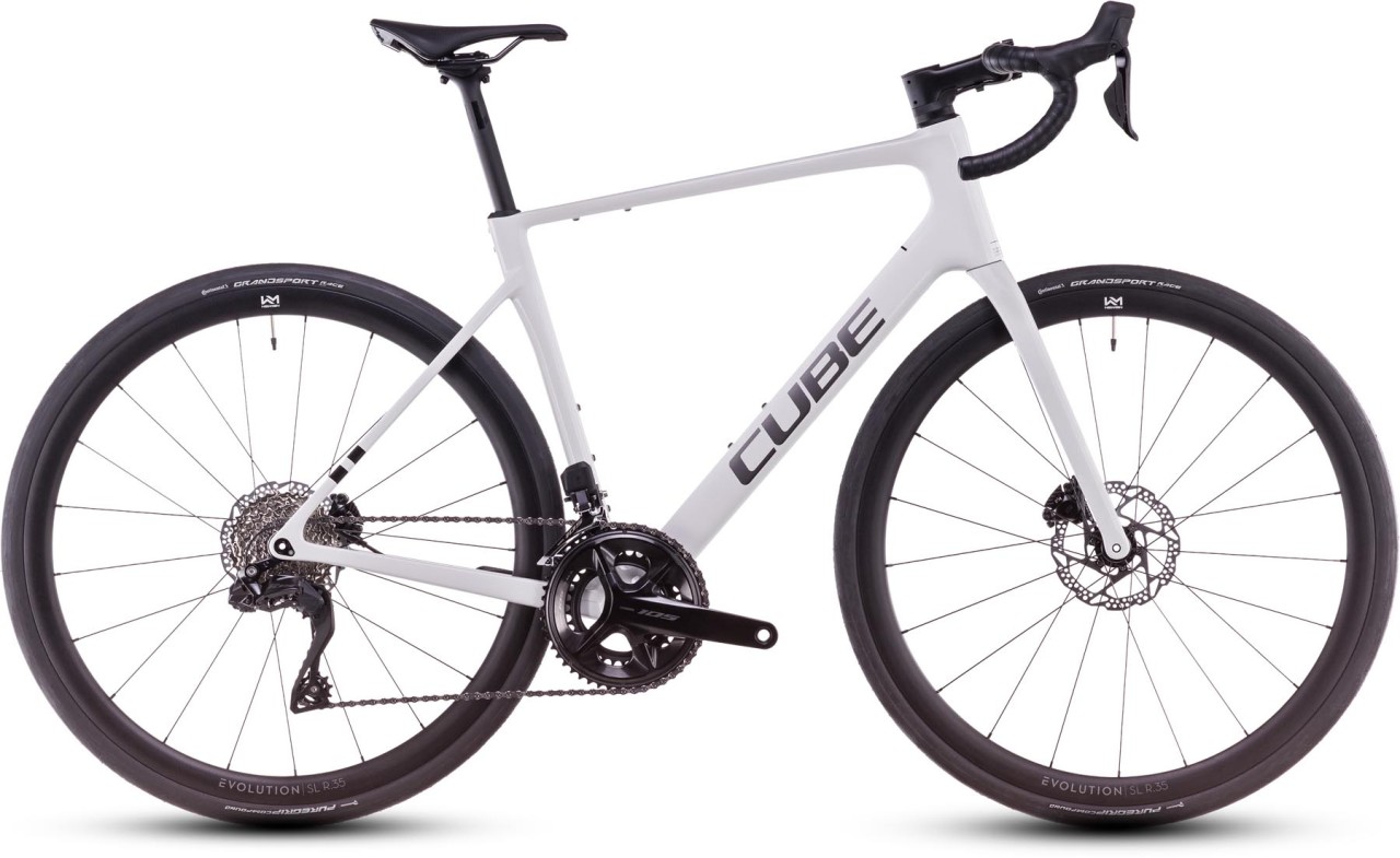 Cube Attain C 62 SLX cotton n grey 2025 Velo de course en carbone MHW