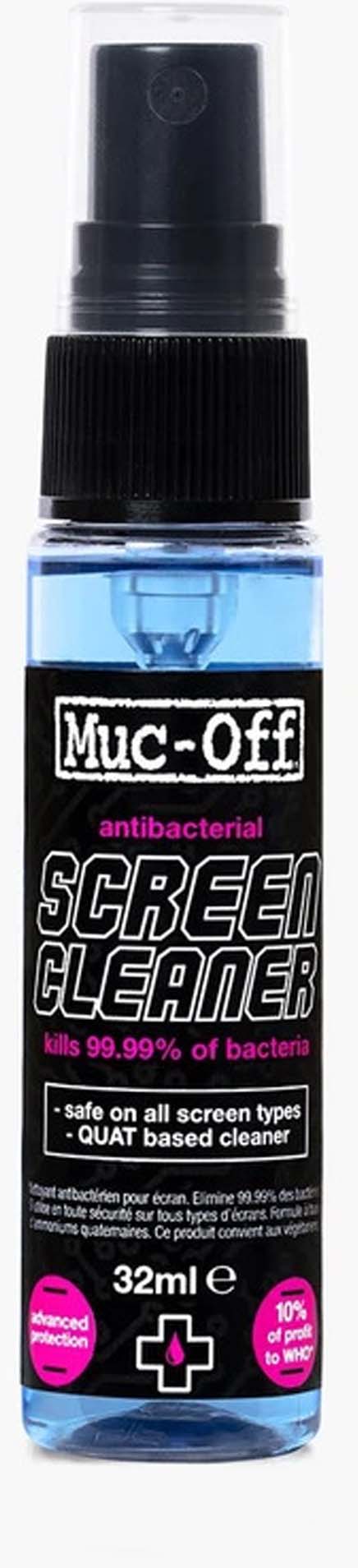 Muc-Off Nettoyant Ecran Antibactérien en Spray 250ml